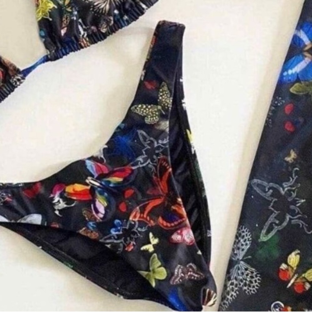 Swiminista x Christian Lacroix Bikini Bottom Butterfly 🦋 Print, M